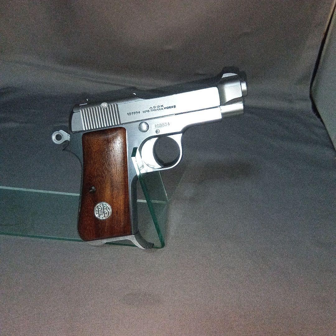 k*4様 タナカ ワークス M1934 ブローバック　木製グリップ　シルバーモデ