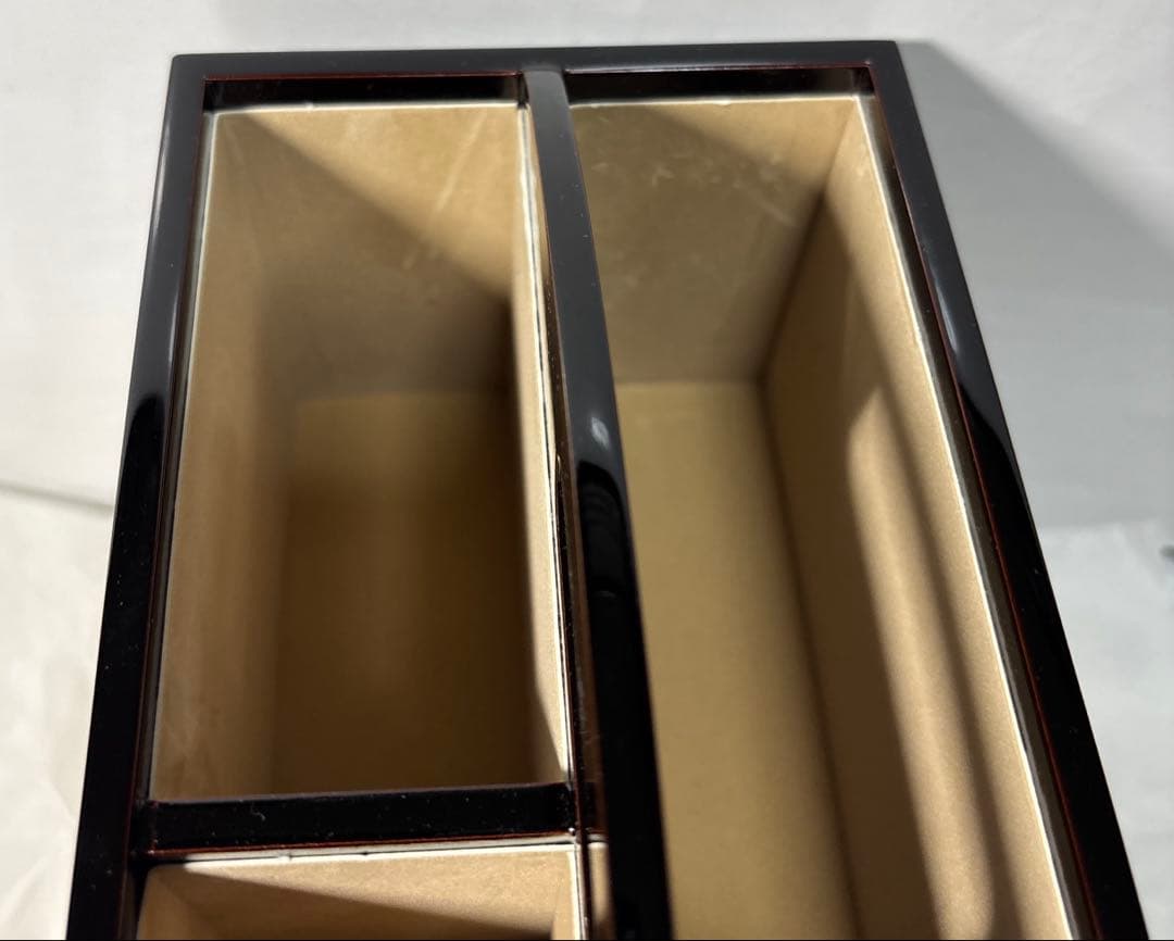 会津漆塗り荻にうずら　 卓上スタンド(折笠漆器店製)