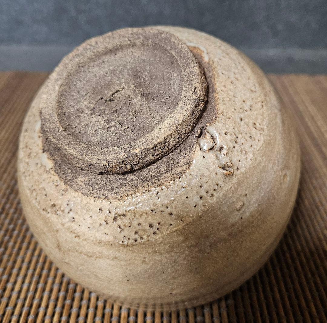 明治時代頃　古唐津　絵唐津　漆金彩絵付け　抹茶茶碗　茶道具　茶器　茶事　茶の湯