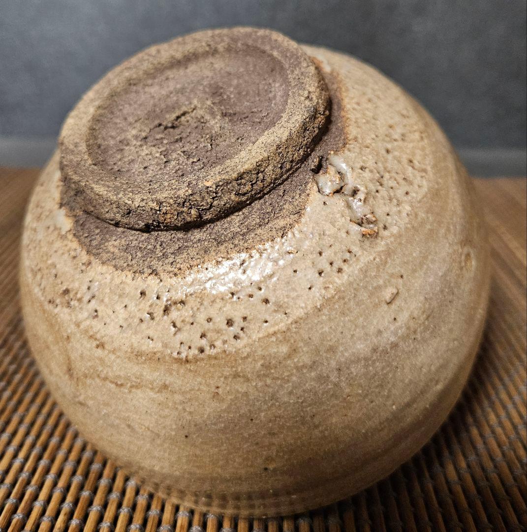 明治時代頃　古唐津　絵唐津　漆金彩絵付け　抹茶茶碗　茶道具　茶器　茶事　茶の湯