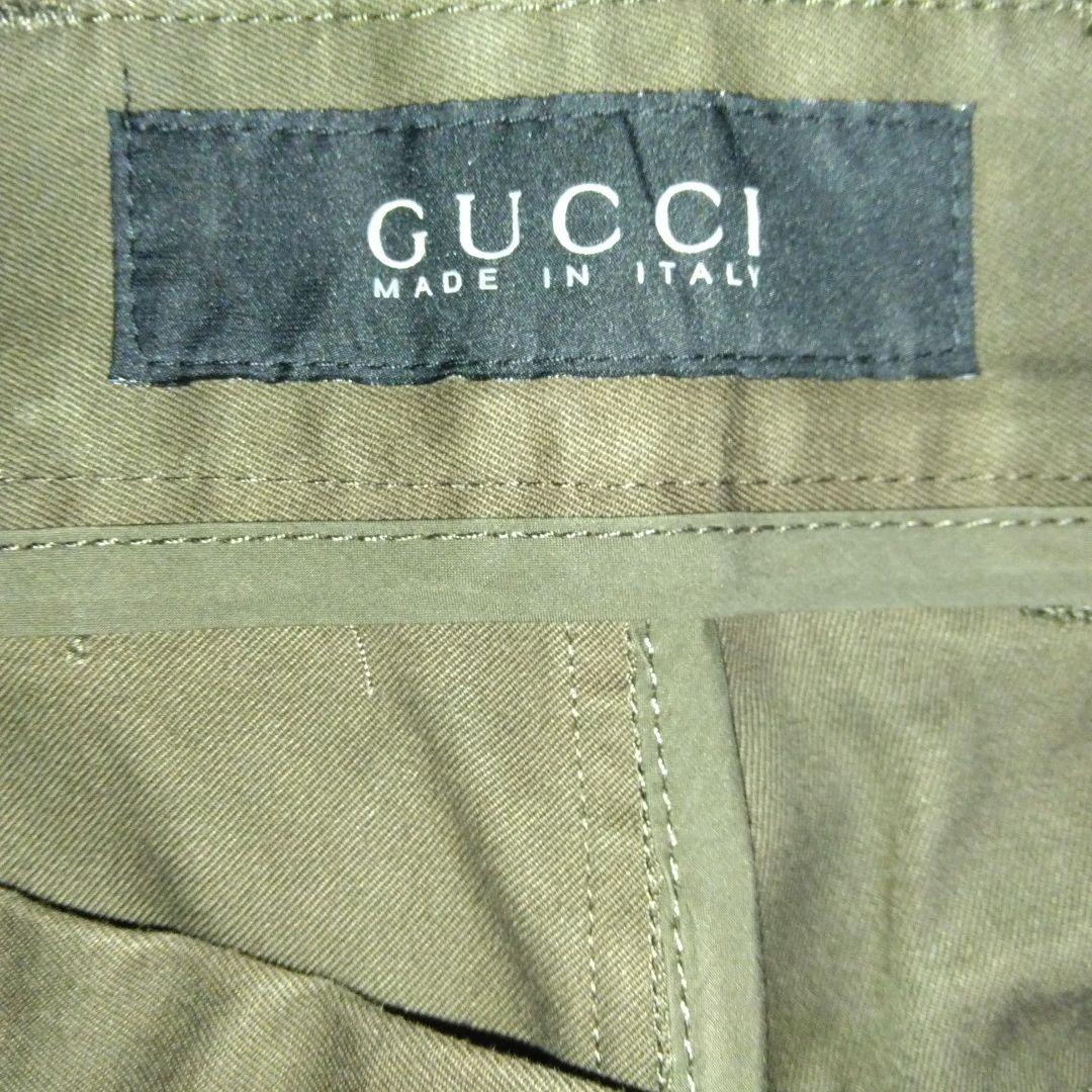 【 未使用 】GUCCI カジュアルパンツ カーキ色 Lサイズ