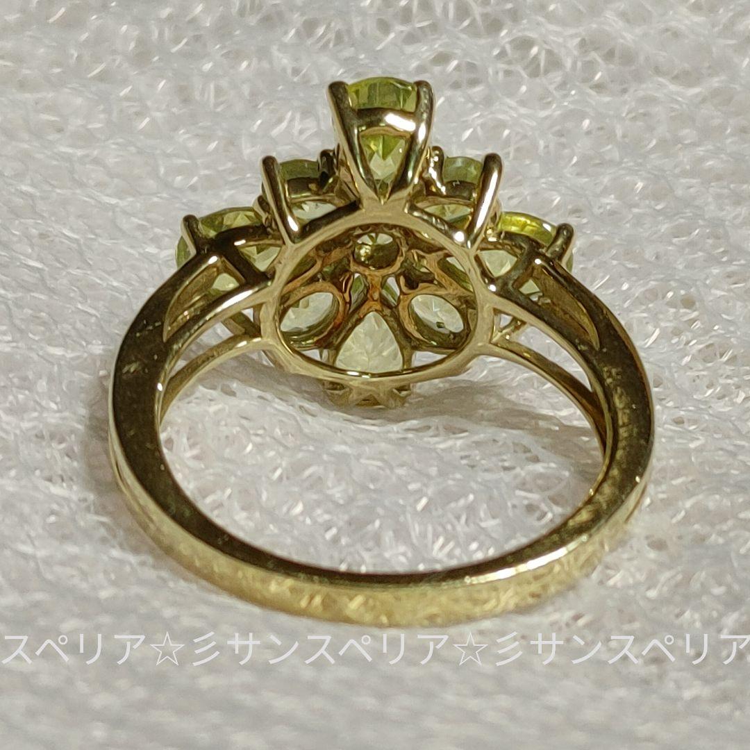K18 パロットクリソベリル2.30ctのデザインリング