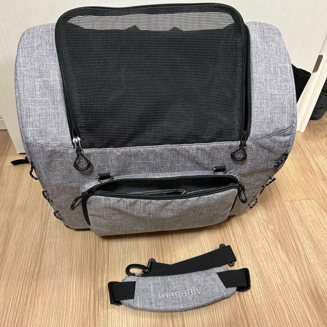 エアバギー 3ウェイバックパックキャリー [ワイドサイズ] グレー