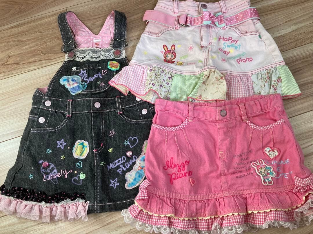 メゾピアノスカート3点トップス2点