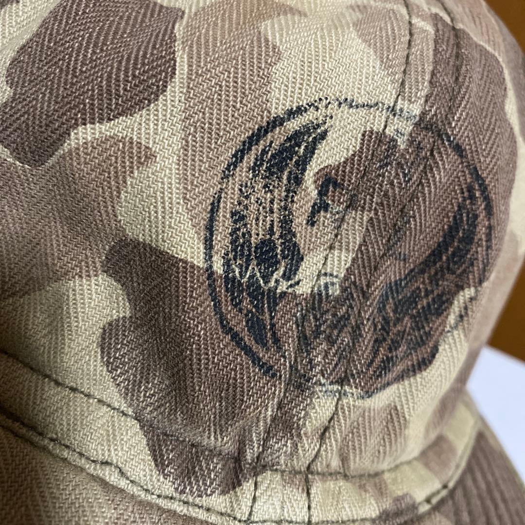 RRL ダブルアールエル カモフラージュキャップ ロゴプリント入り 美中古正規品