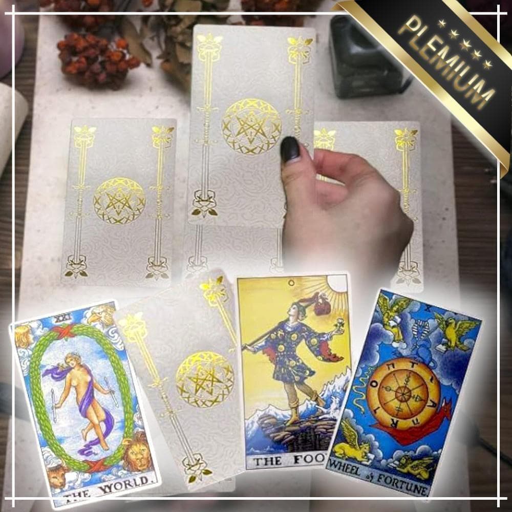 【正規品タロットカード】上品で高級感溢れる✨ホワイト×ゴールドの箔押しタロット