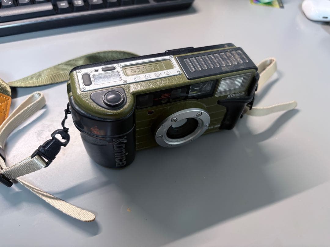 希少カラー コニカ 現場監督 グリーン フィルムカメラ