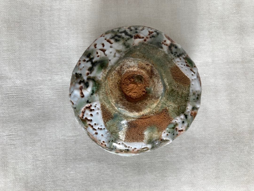 信楽焼／穴窯志野茶碗／B31