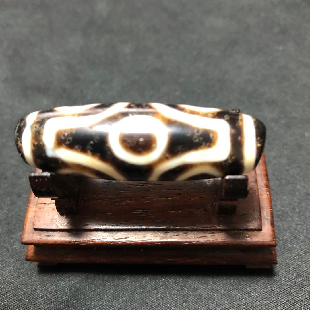 P、秘蔵天珠‼️秘蔵西蔵老礦古代伝承十字六眼天珠