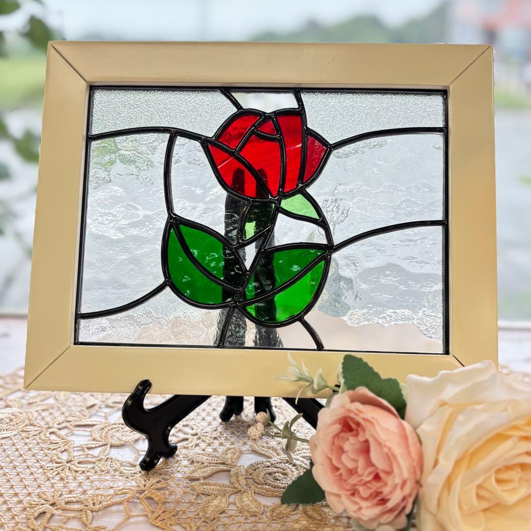 バラのステンドグラス