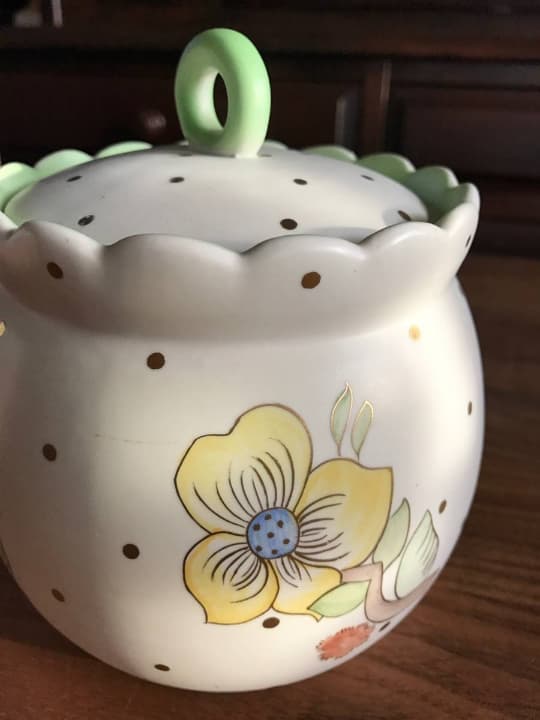 イタリアアンティーク＊Lenci窯＊キャンディポット