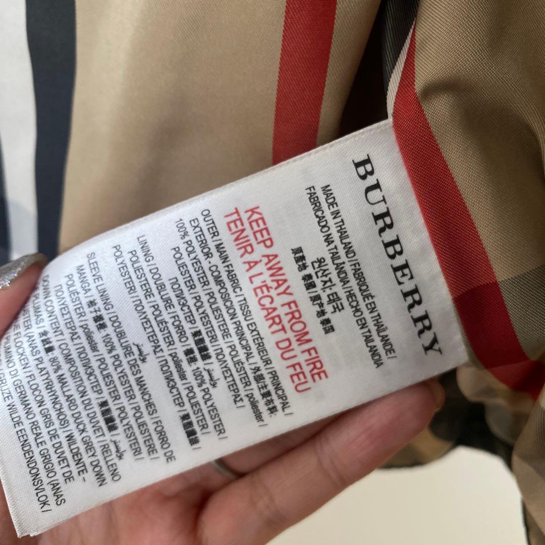 バーバリー ダウンコート 黒 92cm最終値下げ