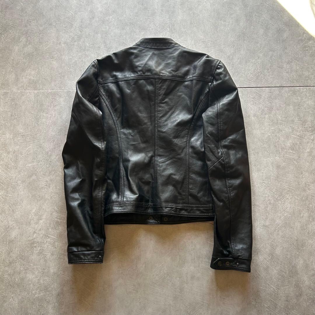 ジャケット・アウター archive grunge leather jacket y2k black
