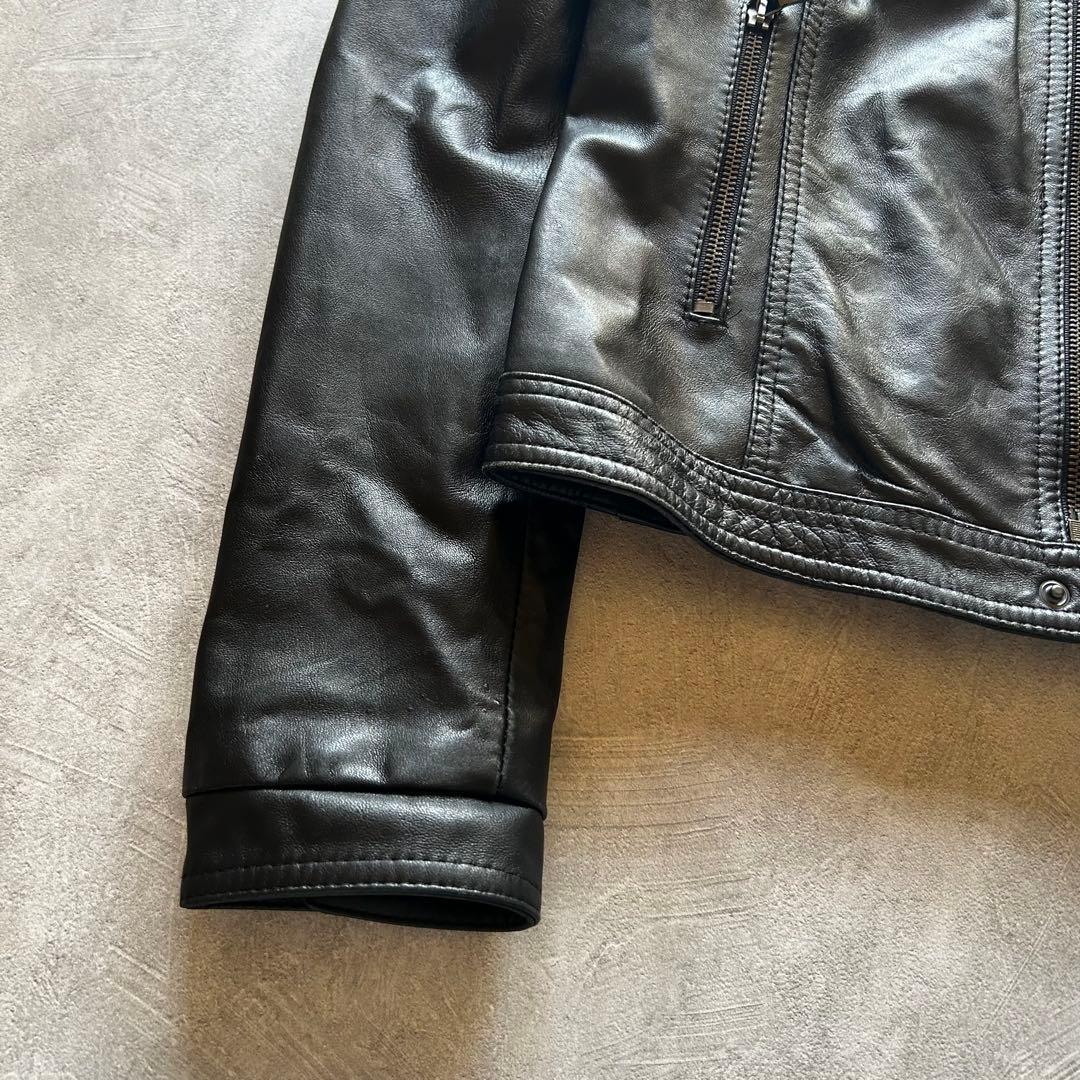ジャケット・アウター archive grunge leather jacket y2k black