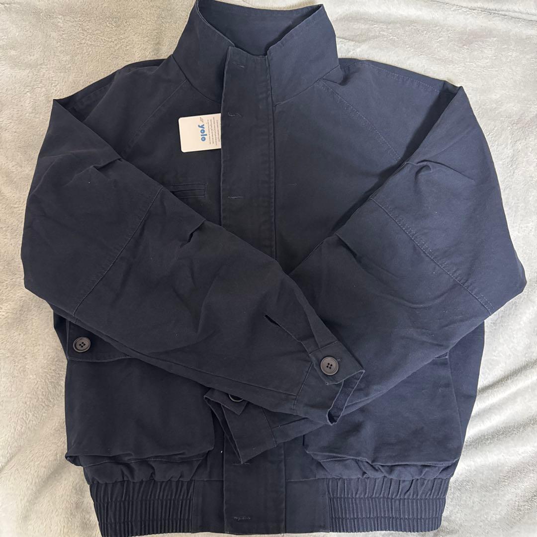 ネイビー ジップアップジャケット M
