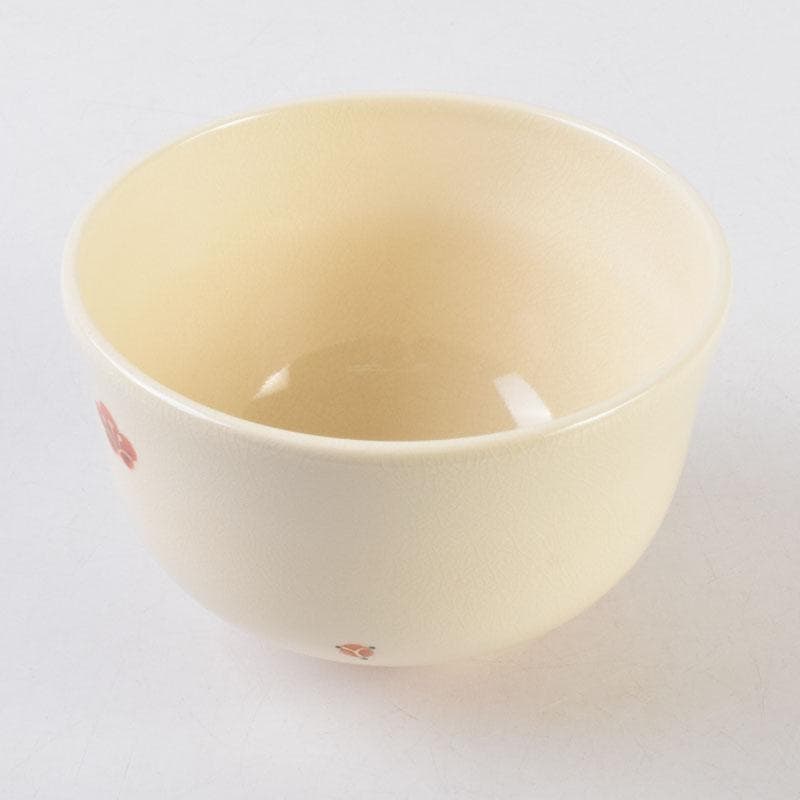 茶道具　山本蓼作　色絵　亥親子文　干支　茶碗　共布共箱　C　8773