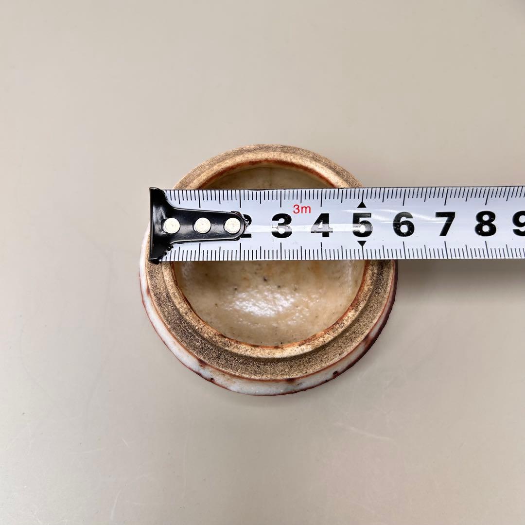 A048志野焼 香合 香道具 茶道具 美濃焼 陶芸 アンティーク 和陶器