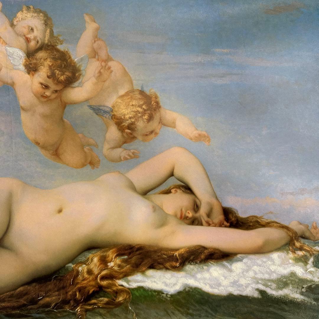 大型額縁　ヴィーナスの誕生　アレクサンドル・カバネル　美術品　インテリア　絵画