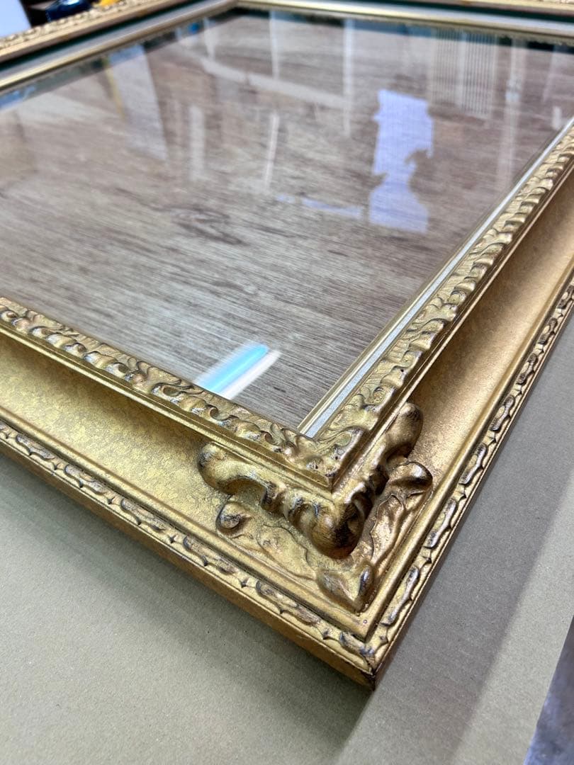 s*命様 ゴールド装飾木製額縁 Ｆ２５