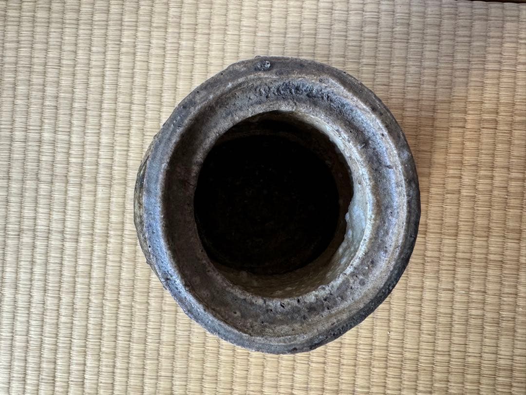 大名品　古伊賀　破袋水指　桃山〜江戸初期