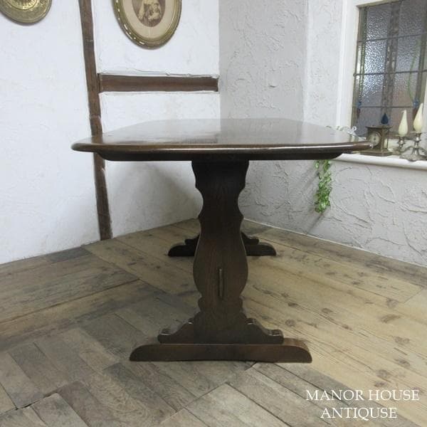 イギリス アンティーク 家具 ダイニングテーブル リフェクトリー 6247d