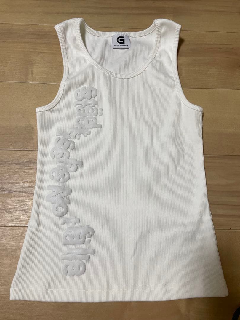 gadid anoniem LEWIN / WHITE タンクトップ