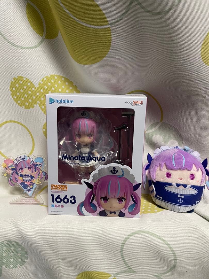 ホロライブ　湊あくあ ねんどろいど　アクスタ　ふわコロリン　セット