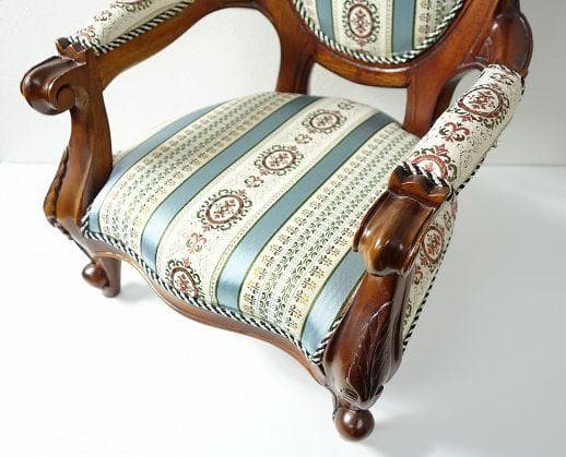 ドールチェア アンティーク調 飾り椅子 猫足 ロココ調 ヨーロピアン風