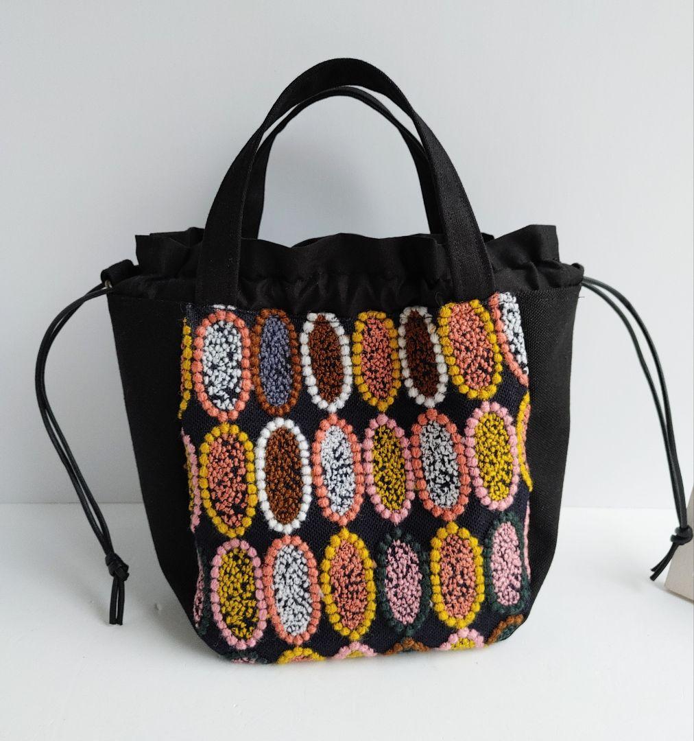 1点のみミナペルホネン 激レアtarte 小ぶり巾着バッグ ショルダーにも