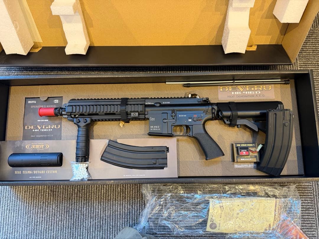 東京マルイ DEVGRUカスタム HK416D 次世代電動ガン ブラック　美品