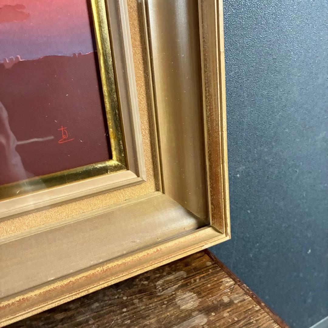 【最終値下げ】鎮西直秀「沖縄にて-羽地内海-」油彩画 油絵 直筆サイン入り F6