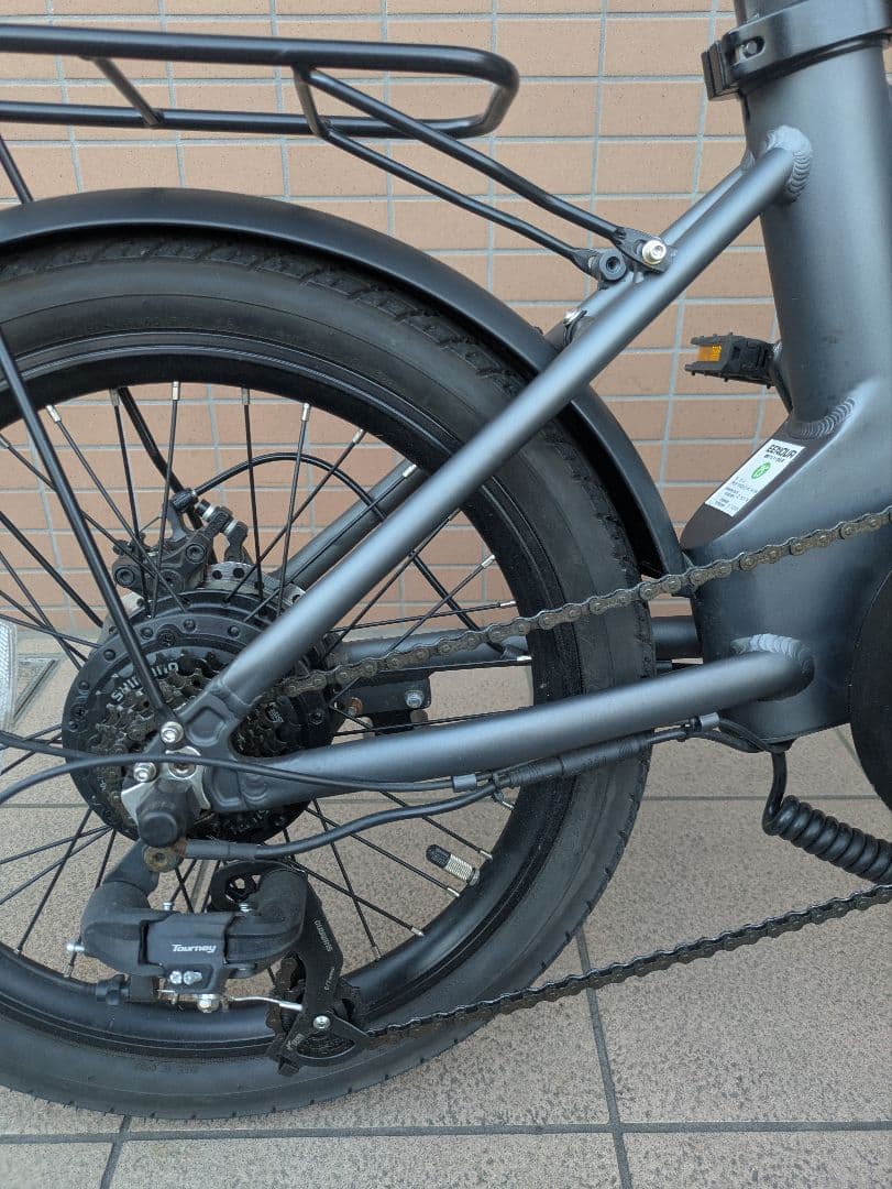 【近隣配送無料！】EENOUR 電動アシスト自転車 20インチ グレー