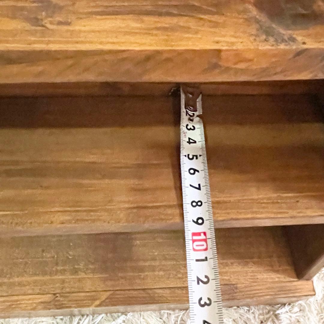 木製 ショーケース　コレクションボックス 飾り棚　アンティーク 透明ガラスラック