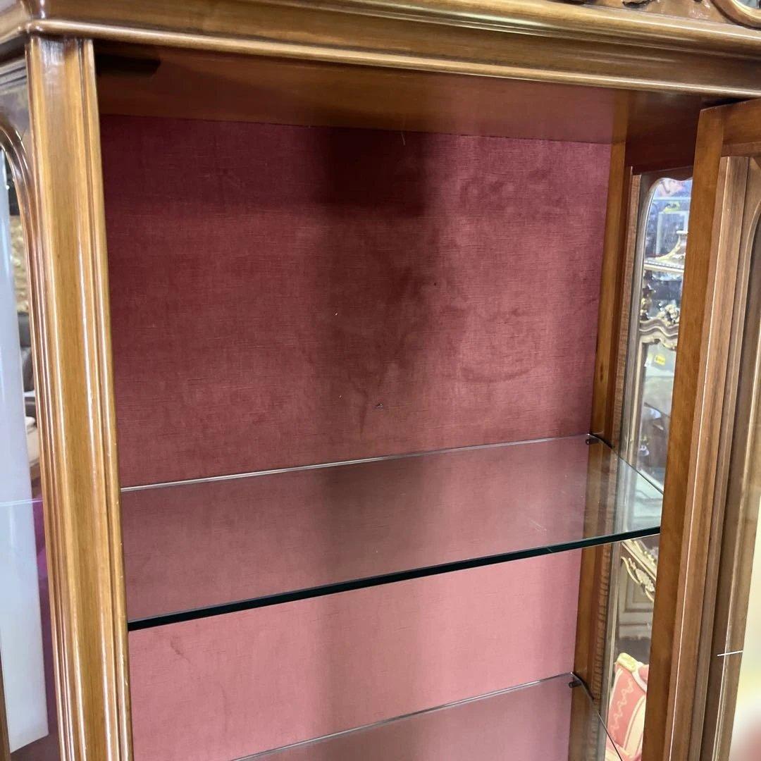 【象嵌】キャビネット◆ヴィンテージ◇程度良好◆鍵付き◇