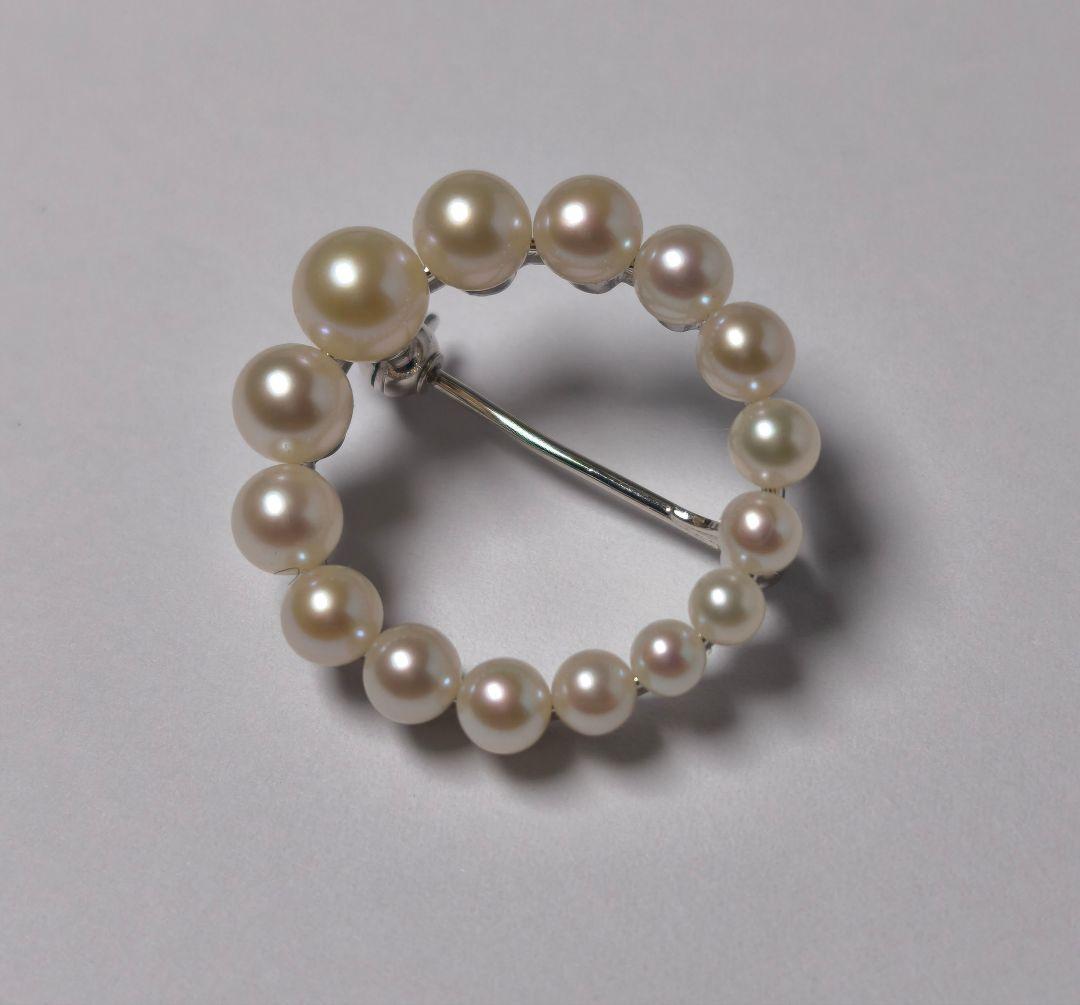【美品 最高級!!】ミキモト ブローチ パール サークル フォーマル 皇室御用達