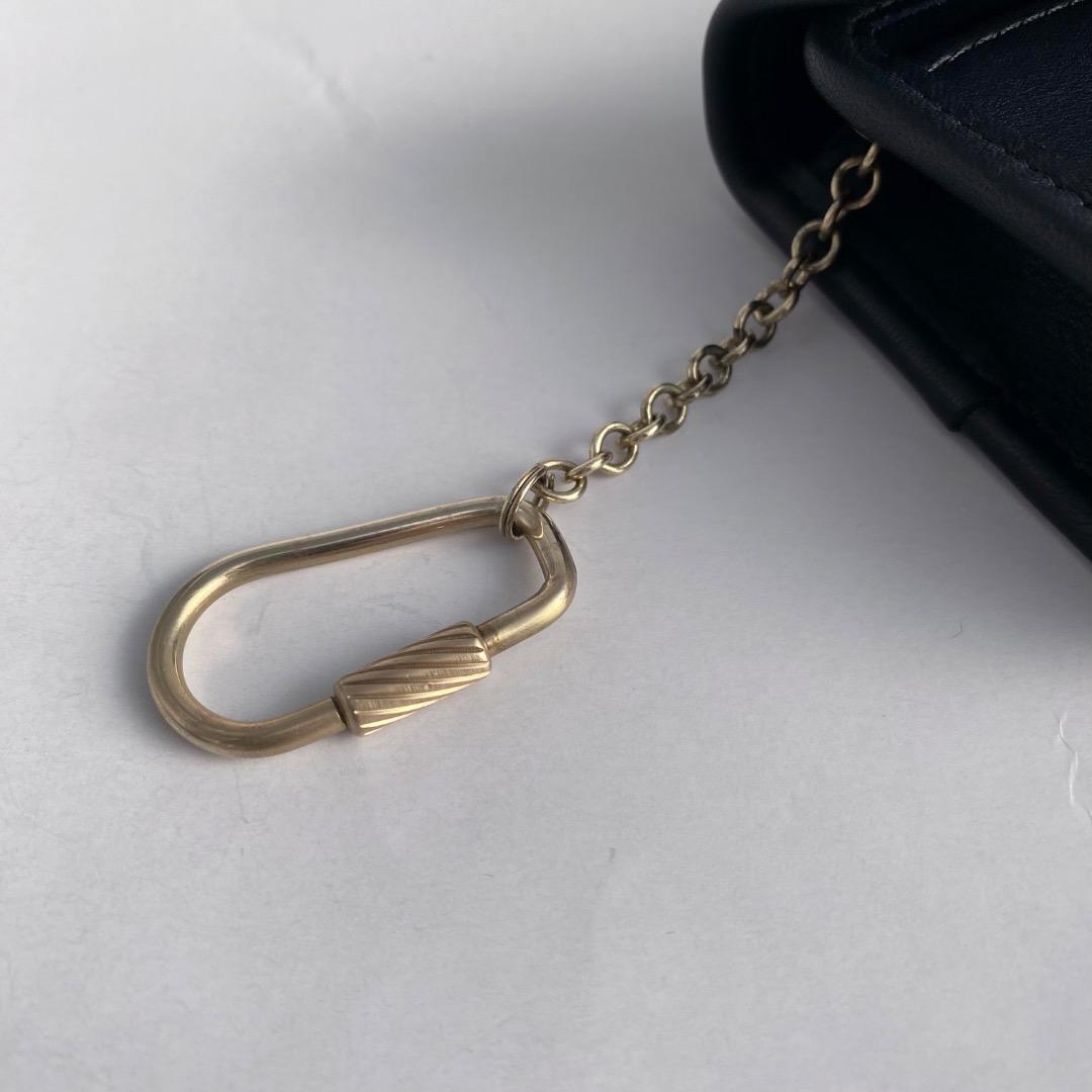 ②【オールドコーチ COACH ケース　ネイビー】小銭入れ　財布　名刺入れ