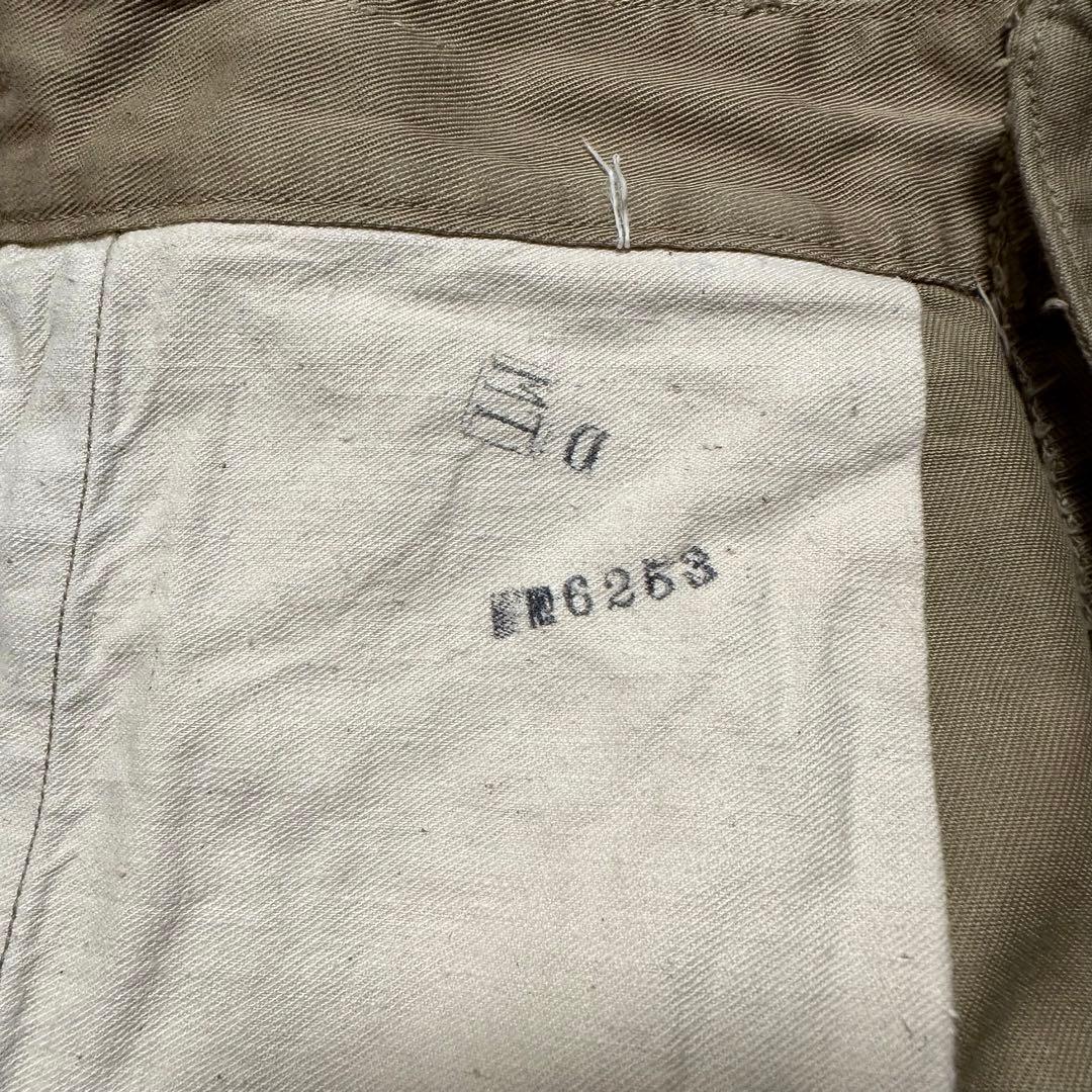 USMC チノパン カーキ フラップポケット トラウザーズ 米軍 実物 60s