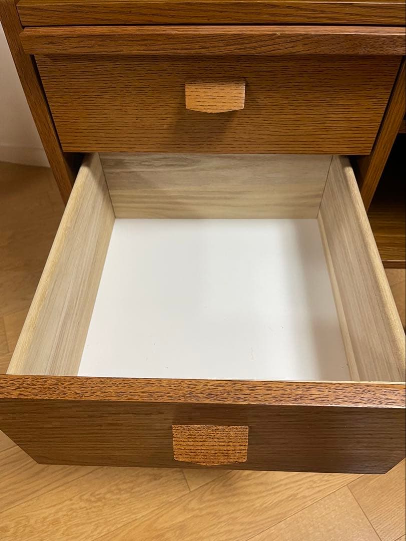 ウニコ/ドレッサー ミラー付き兼　キャビネットデスク