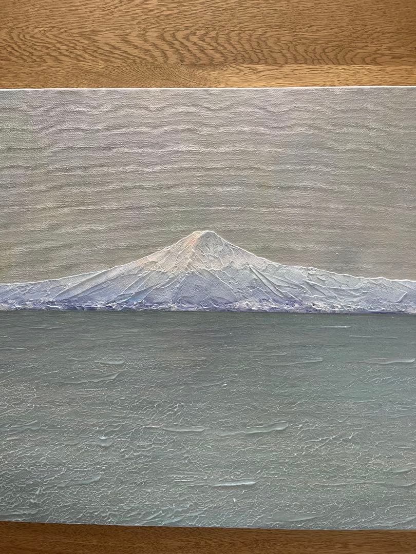 富士山　富士山の絵画 mt.fuji 風景画 ホログラム パール アート 絵