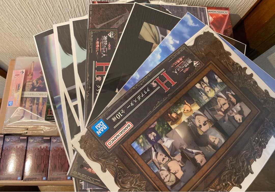 一番くじ 進撃の巨人 地鳴らし ラストワン賞　終尾の巨人　B賞　E賞　I賞