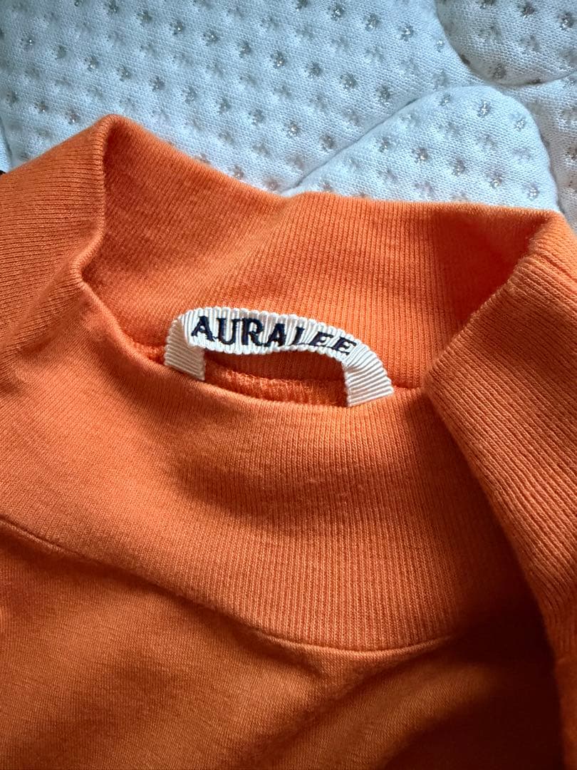 AURALEE wool jersey moch-neck tee 3 ウールT