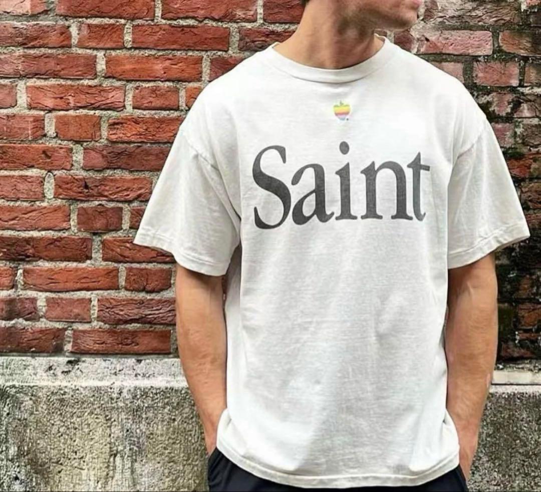 と*し様 SAINT Mxxxxxx 23ss 半袖Tシャツ ホワイト