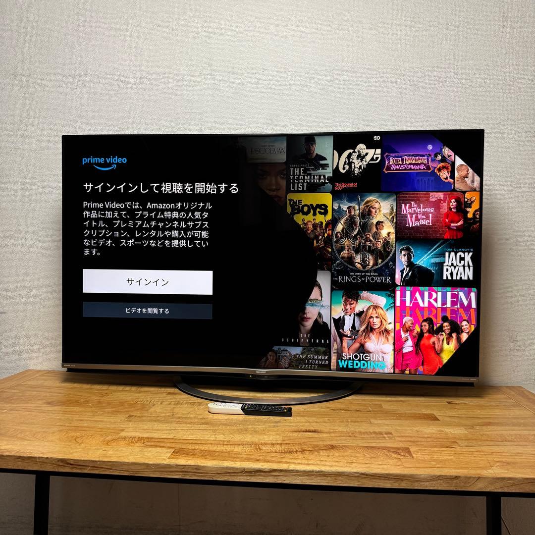 シャープ 60V型 4K 液晶テレビ Android TV 4T-C60AJ1