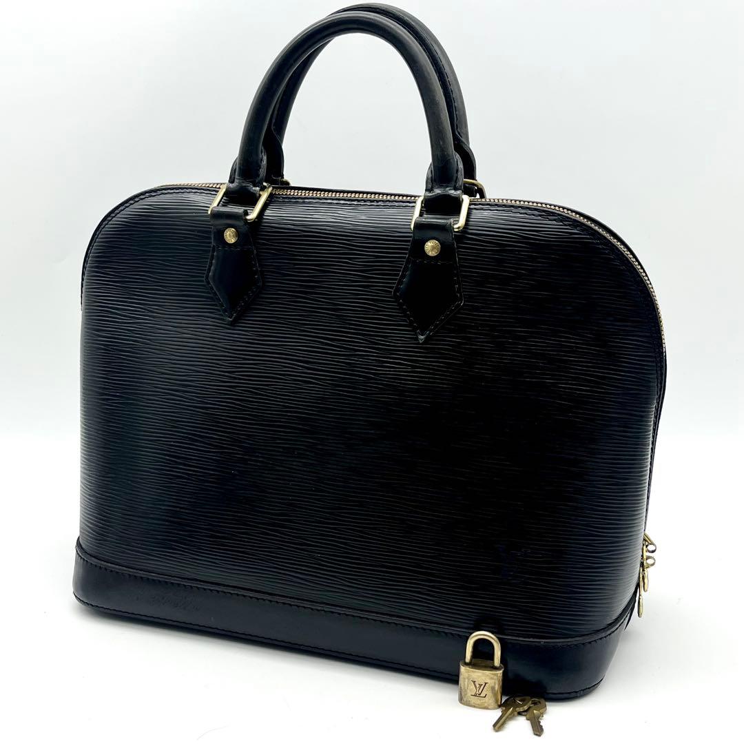 ルイヴィトン エピ ハンドバッグ アルマ 正規品 本物 黒色 M52142