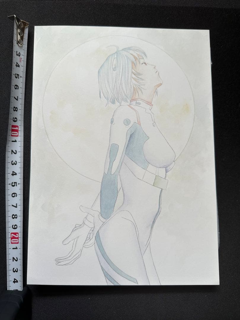 【美品】新世紀エヴァンゲリオン　綾波レイ　直筆画