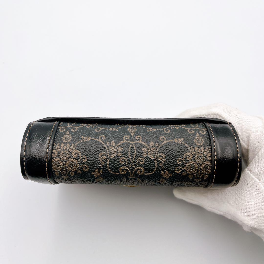 極美品✨ANNA SUI アナスイ 財布 二つ折り財布 ブラック/ゴールド