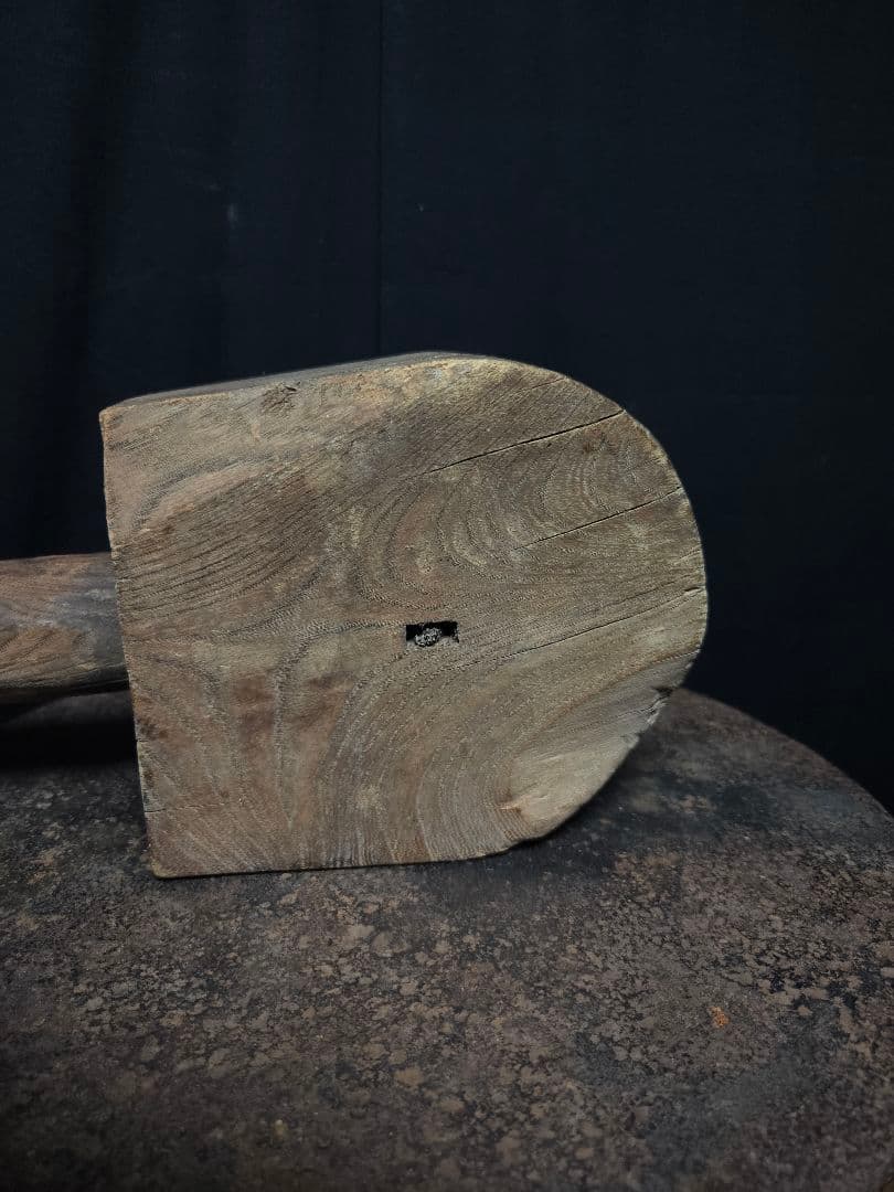 詳細不明農具か？木製アンティークツール　オブジェインテリア骨董市古物