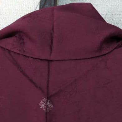 【三花】未使用品　正絹　色無地　袷　一つ紋　着物　リユース