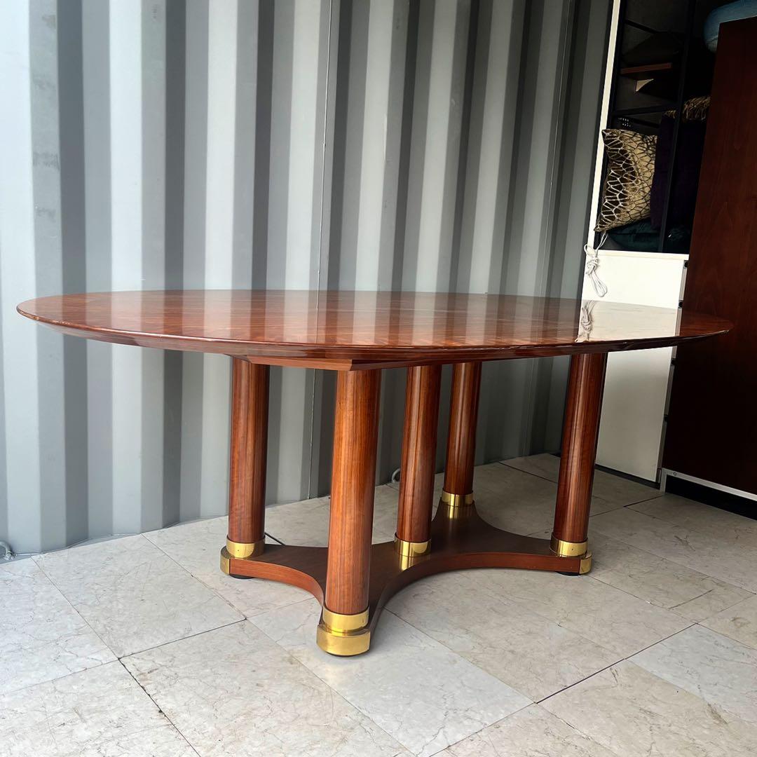 取付無料！カリモク ドマーニ 最高級ダニエラ フォルザ 楕円形ダイニングテーブル