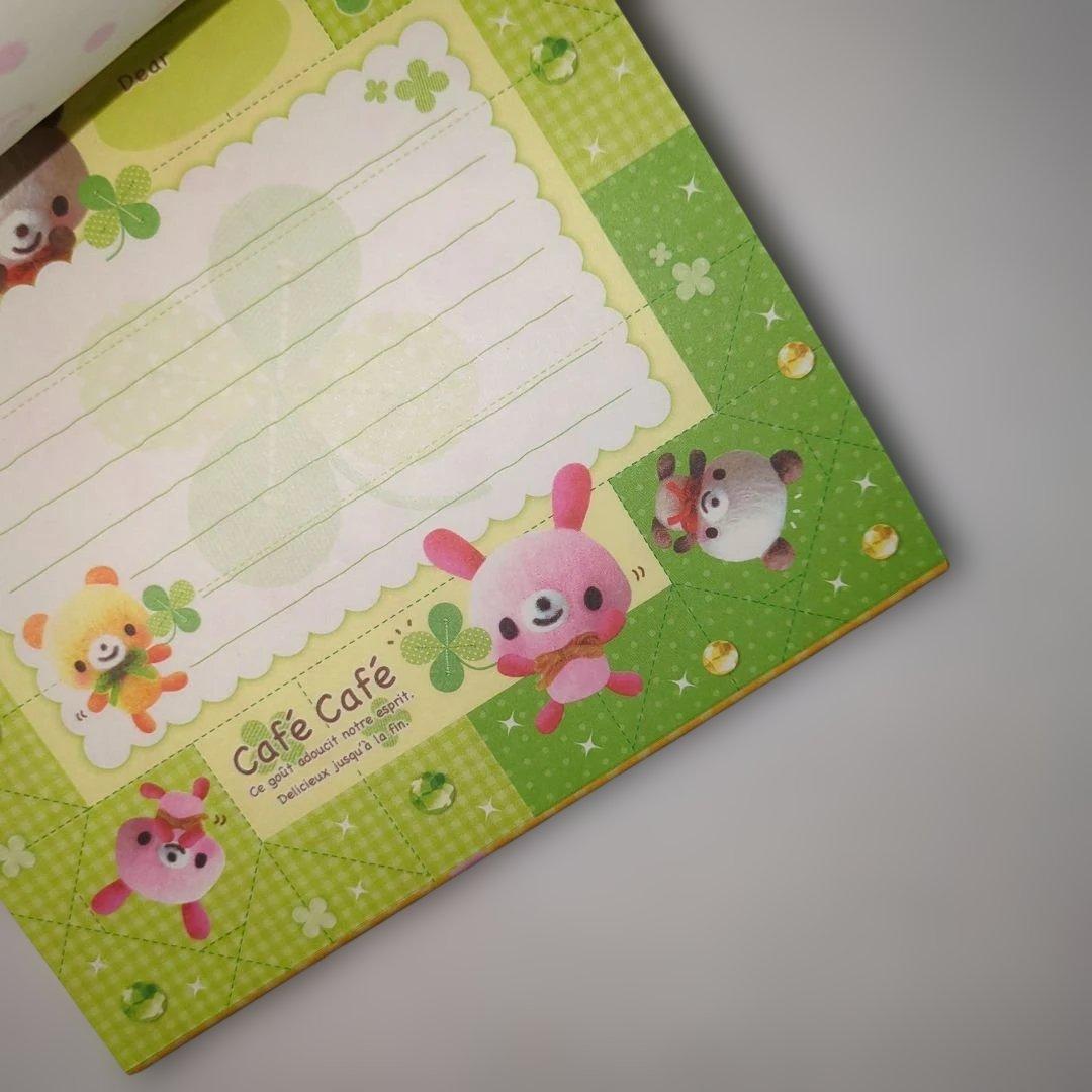 平成レトロ　平成女子　めちゃおり　おりがみメモ　シール付き　パンダ　くま　カフェ